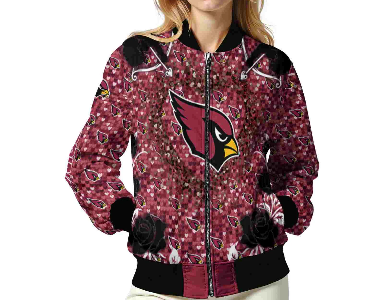 Arizona Cardinals NFL Bomber Jacket Custom Sports Bomber Gear For Sport Lovers