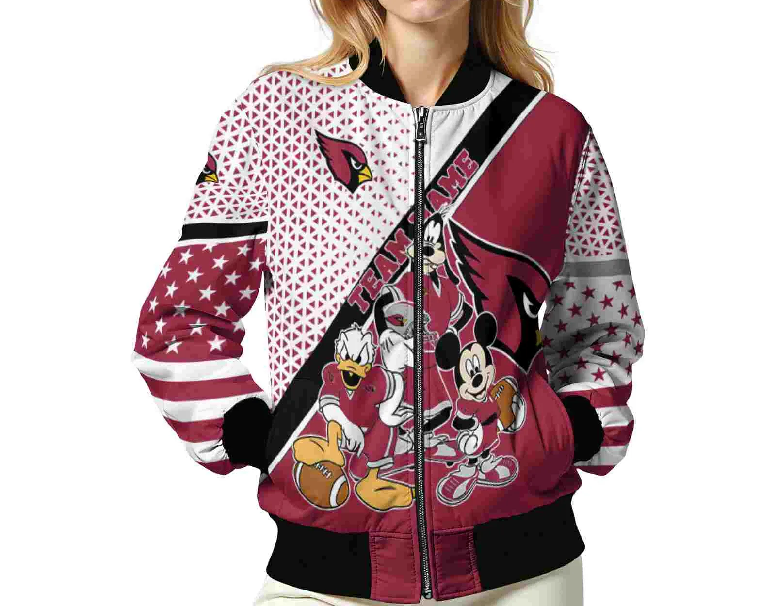Arizona Cardinals NFL Bomber Jacket Personalized Bomber Jacket Fans For Sport Lovers