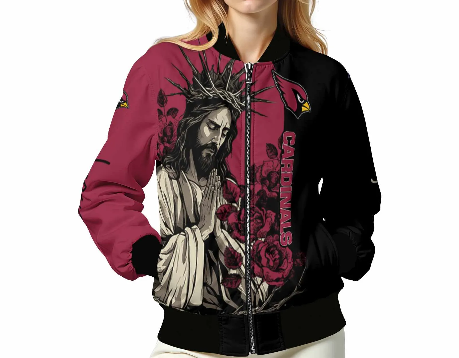 Arizona Cardinals NFL Bomber Jacket Sports Fan Bomber Jacket For Sport Lovers