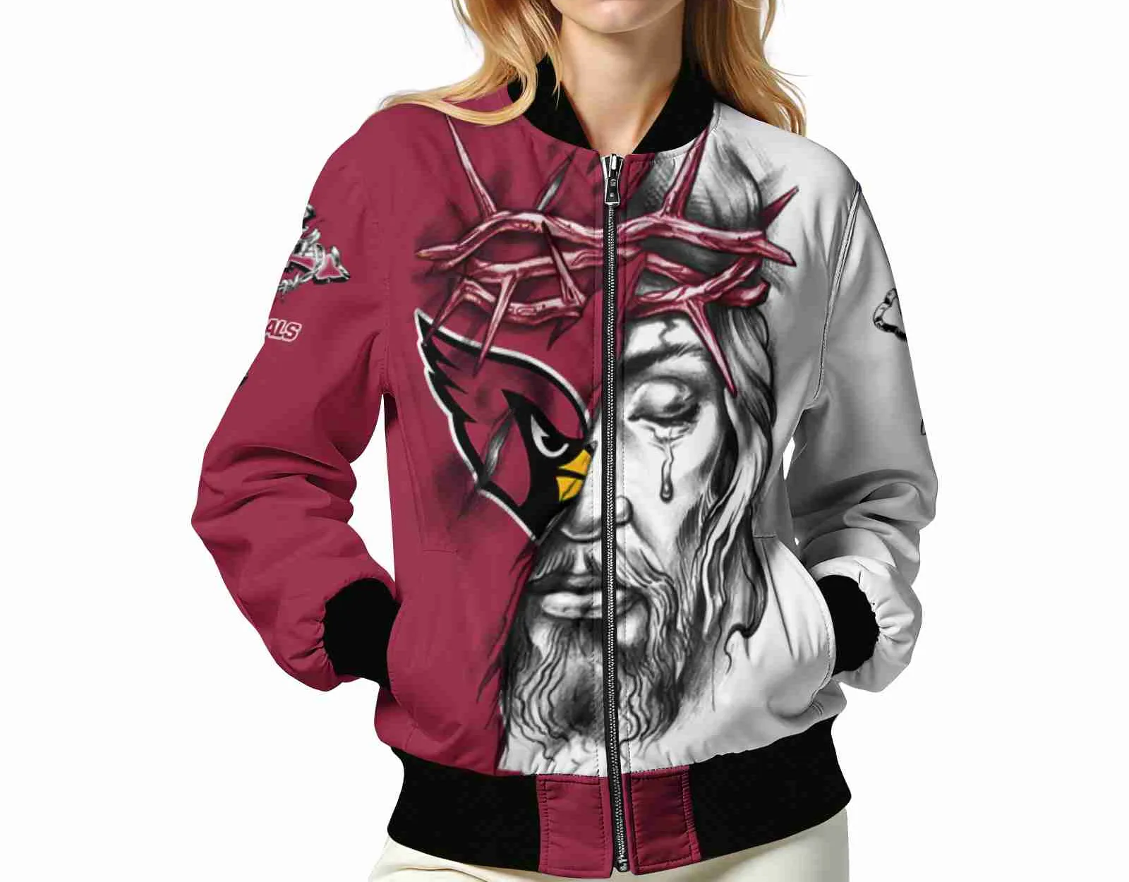 Arizona Cardinals NFL Bomber Jacket Bomber Jacket Fan Essential For Sport Lovers