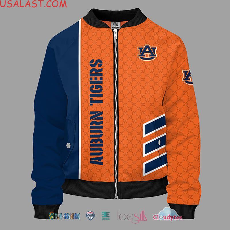 Auburn Tigers Ncaa Gucci 3D 2025 Luxury Bomber Jacket