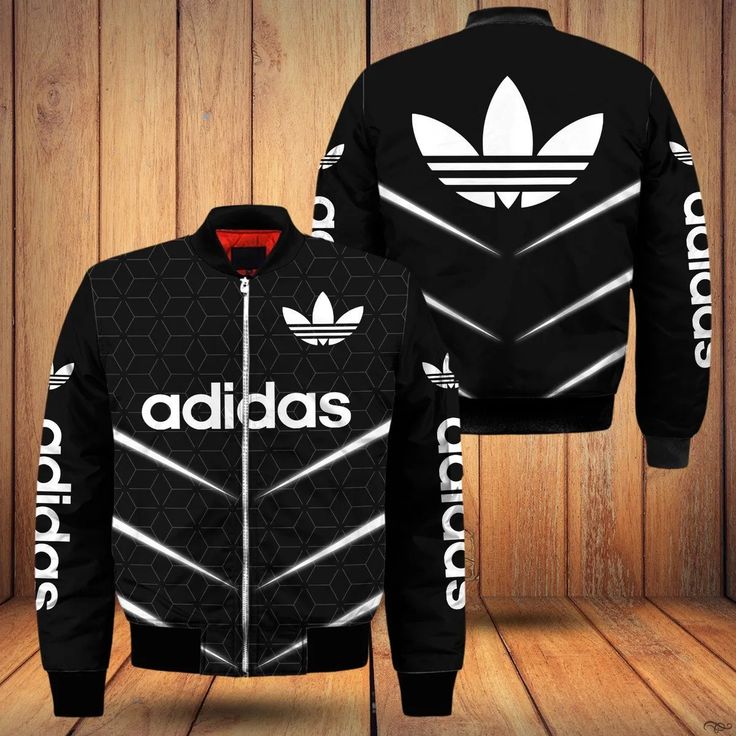 Adidas White Logo Black Luxury Brand Premium 2025 Bomber Jacket Outfit For Men Women