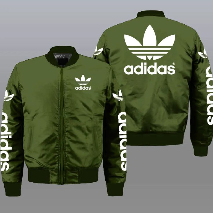 Adidas Green Luxury Brand Premium 2025 Bomber Jacket Clothing Clothes Outfit For Men Women