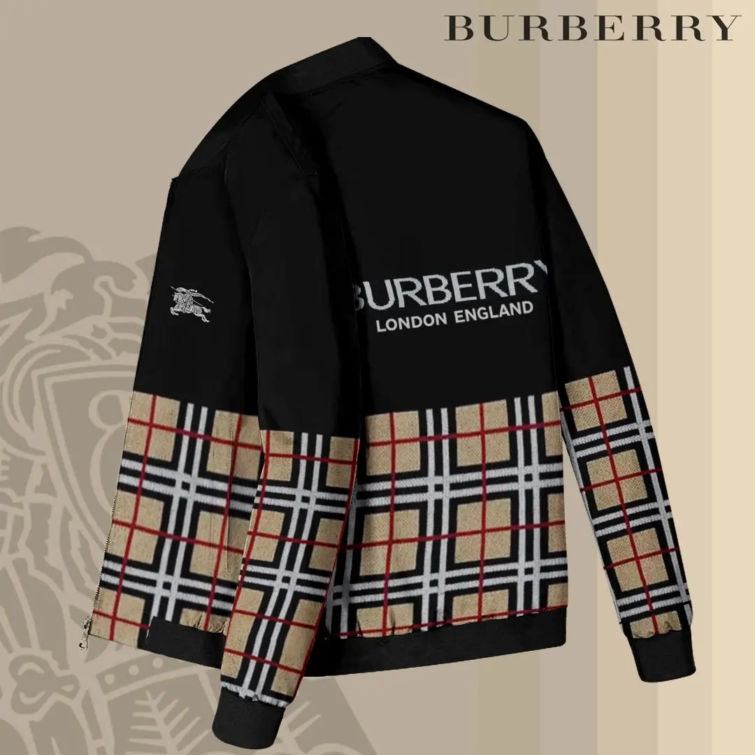 Burberry Established 1856 Premium Bomber Jacket Winter Black