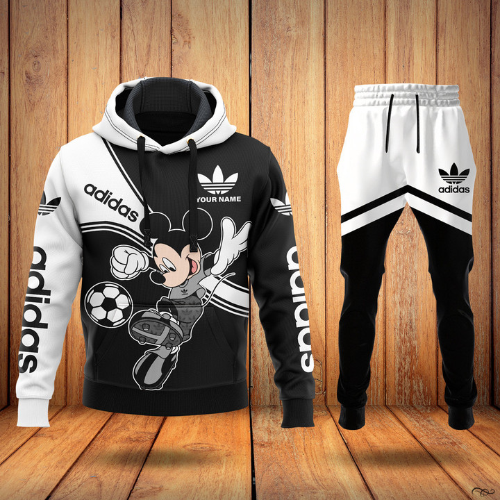 Adidas Mickey Football Premium Hoodie And Pants Medium Fit