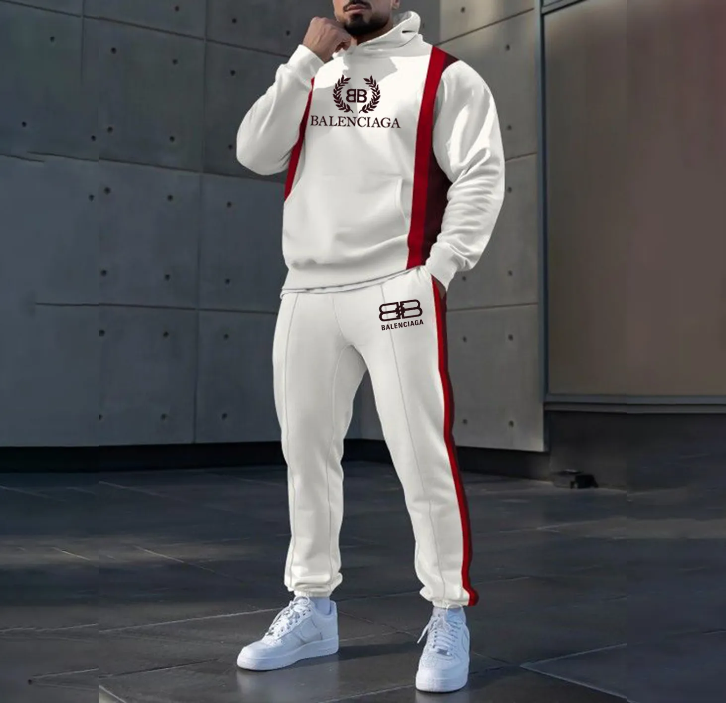 Balenciaga Premium Hoodie And Pants Large Fit