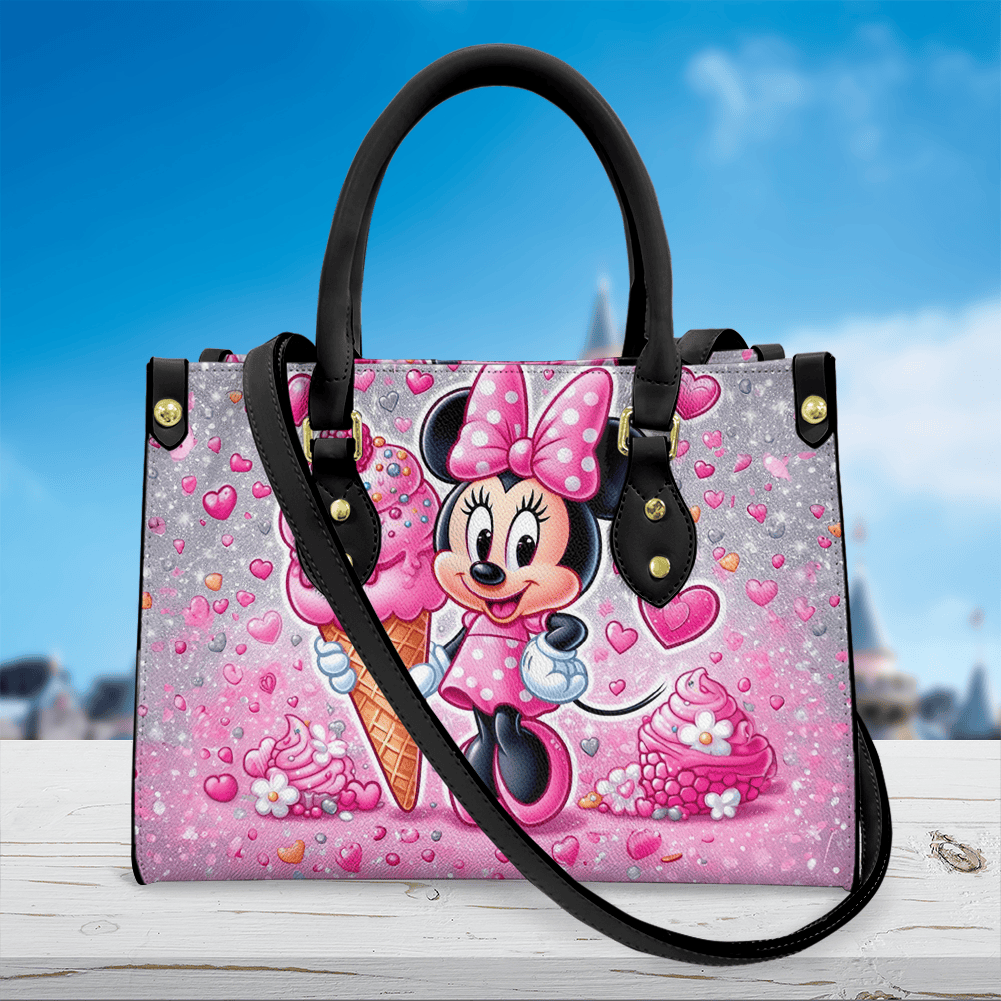 Minnie Mouse Cute Leather Handbags, Crossbody Shoulder Bag Lady Simple Style  - Image 2