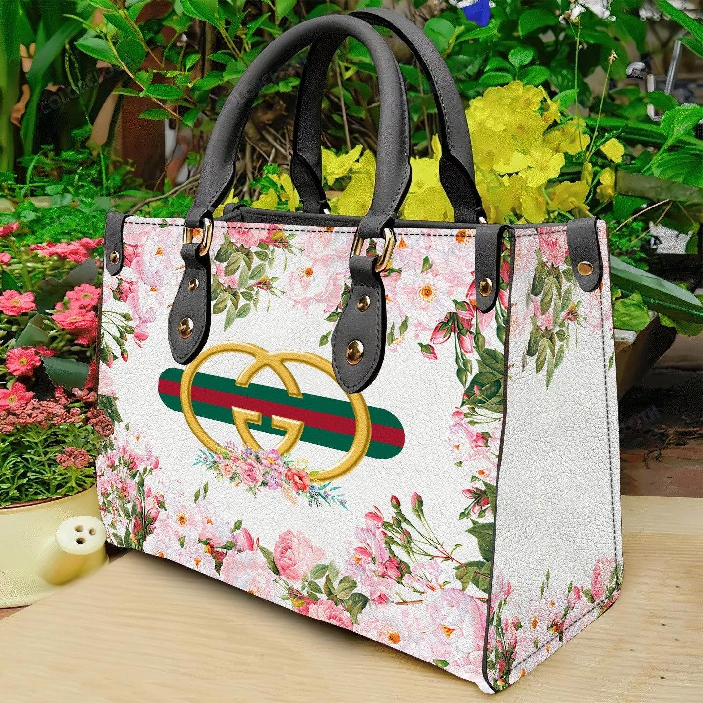 Gucci floral luxury brand women small handbag purse outfit for beauty - Image 2