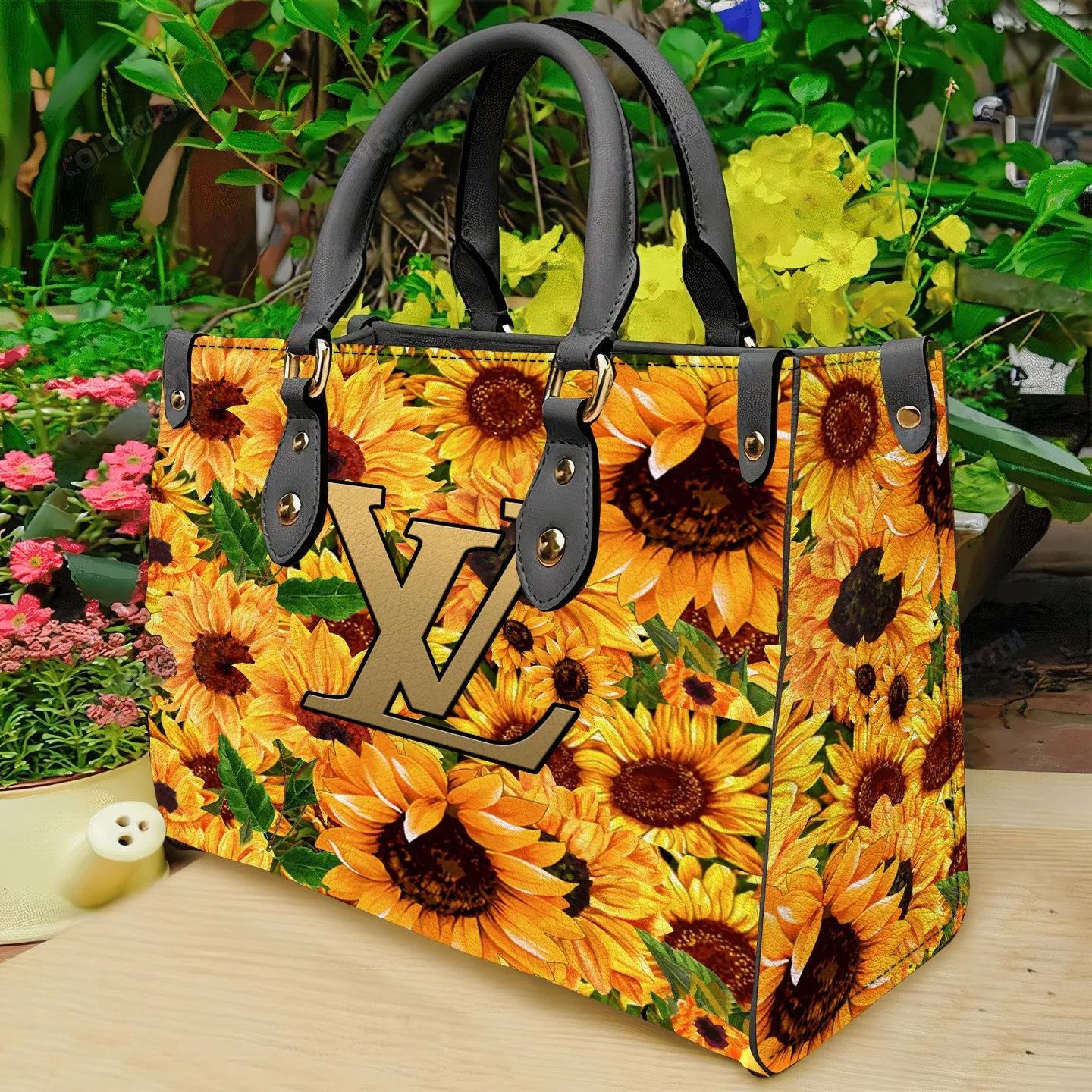 Louis vuitton sunflower premium women small handbag purse luxury brand for beauty - Image 2