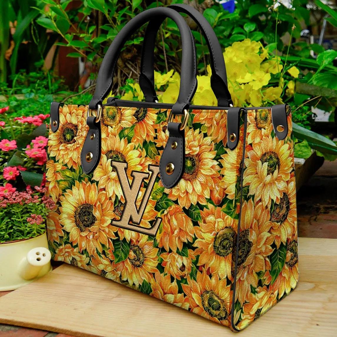 Limited edition lv leather handbag purse luxury brand - Image 2