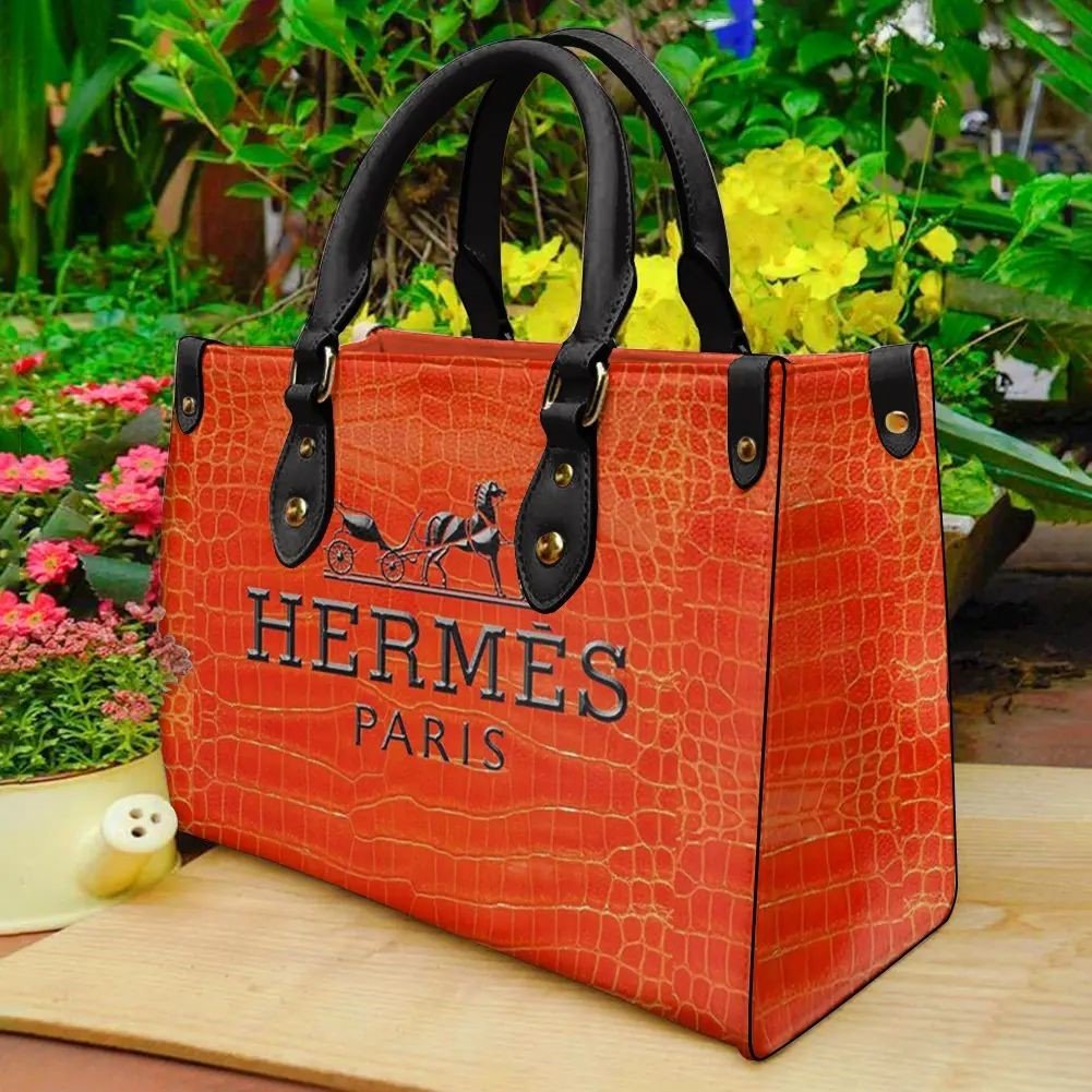 Hermes Luxury Brand Women Leather handbag - Image 2