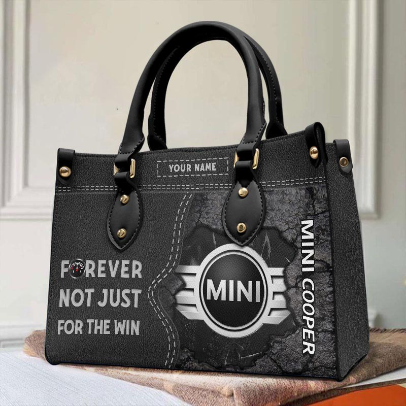 Mini cooper Leather Hand Bag Gift For Women - Image 2
