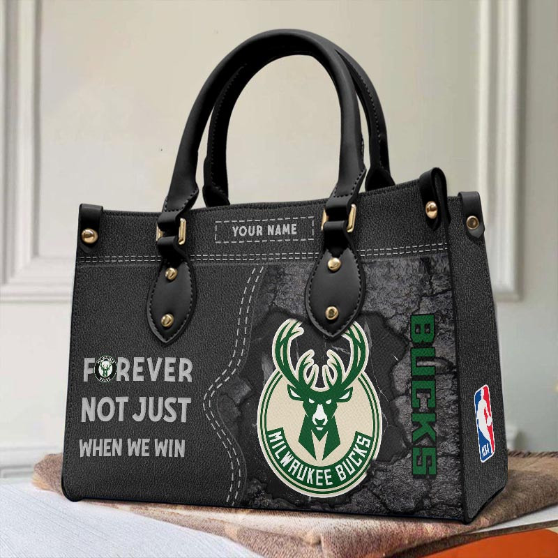 Milwaukee Bucks Not Just When We Win Leather Hand Bag Gift For Women - Image 2