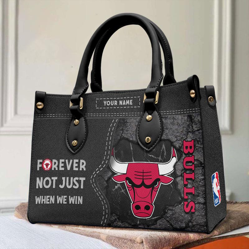 Chicago Bulls Not Just When We Win Leather Hand Bag Gift For Women - Image 2