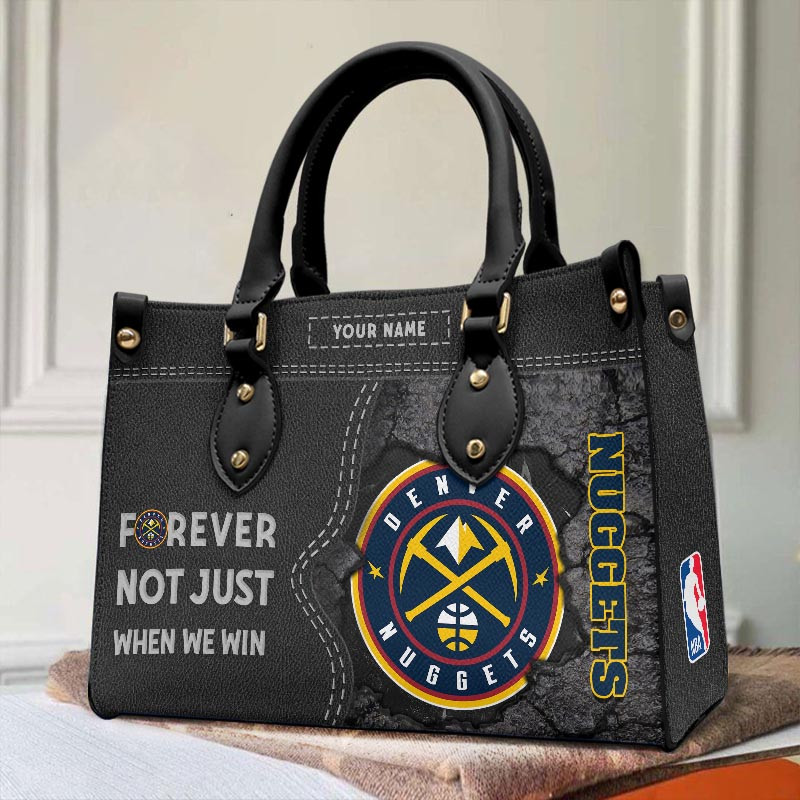 Denver Nuggets Not Just When We Win Leather Hand Bag Gift For Women - Image 2