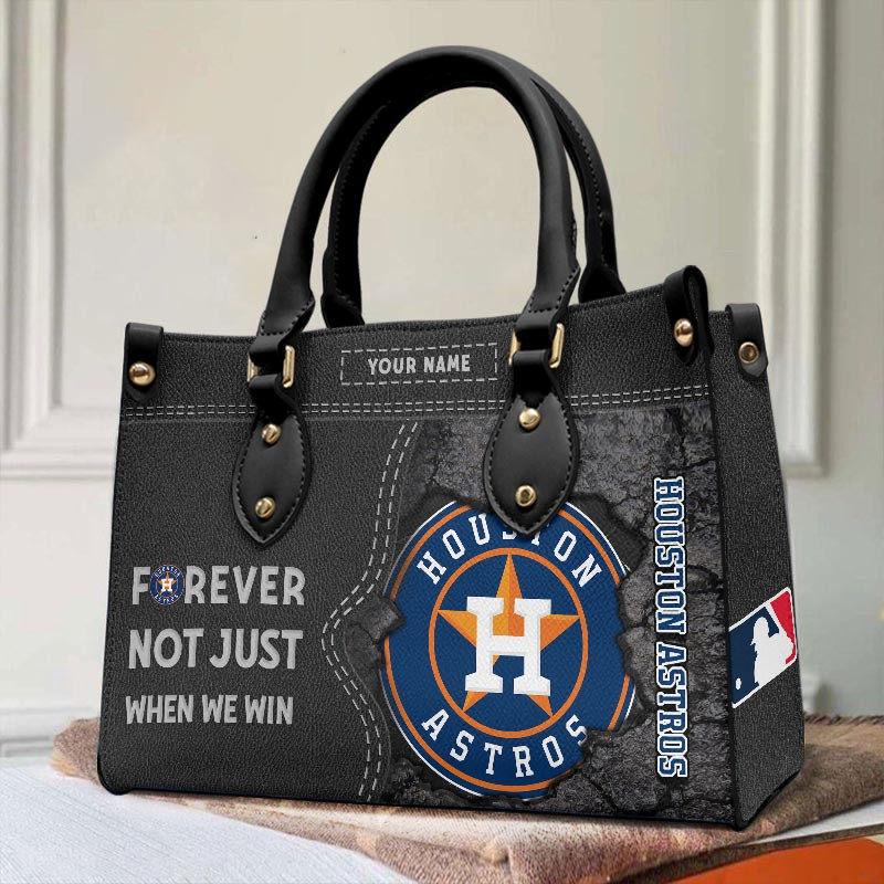 Houston Astros Not Just When We Win Leather Hand Bag Gift For Women - Image 2