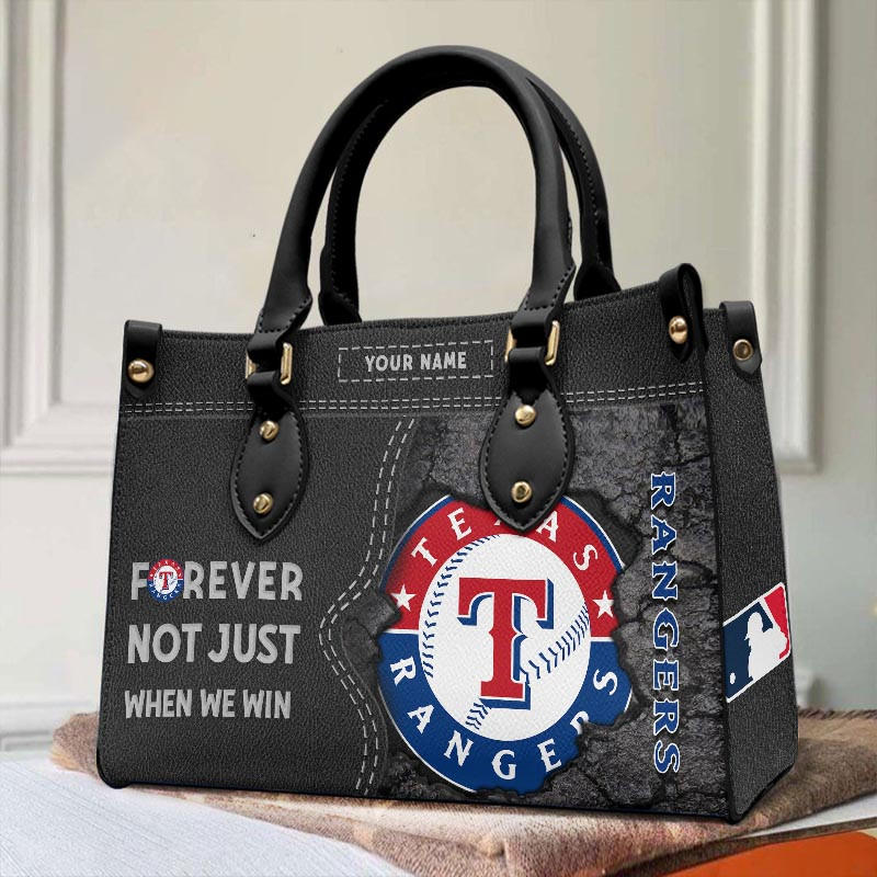 Texas Rangers Not Just When We Win Leather Hand Bag Gift For Women - Image 2