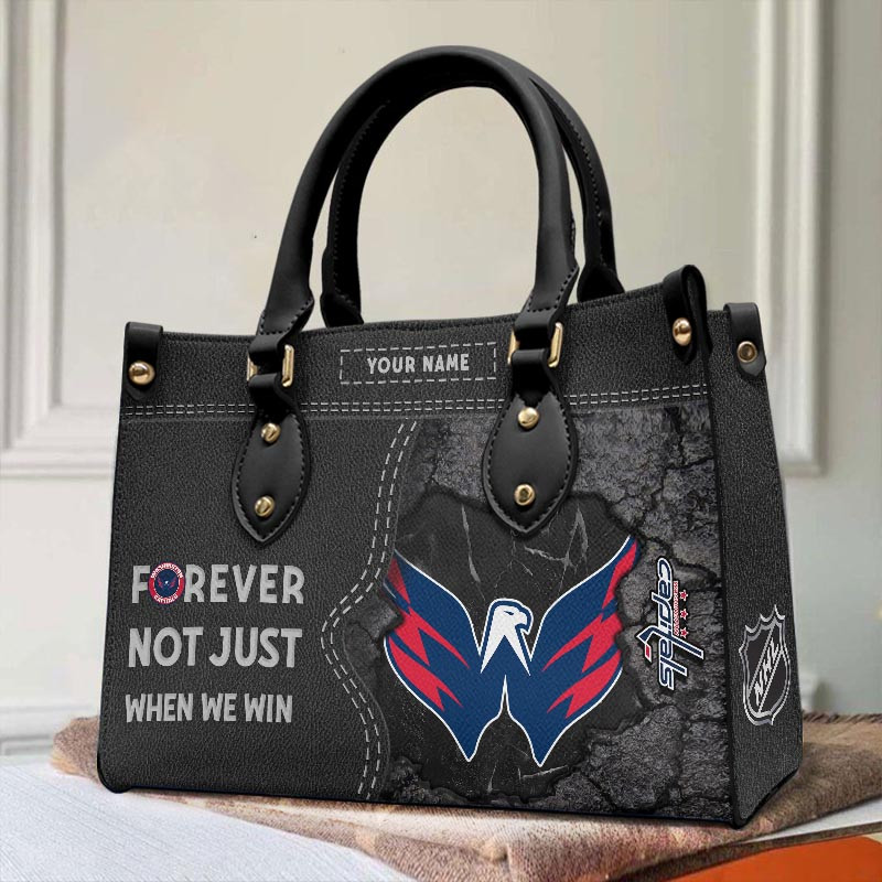 Washington Capitals Not Just When We Win Leather Hand Bag Gift For Women - Image 2
