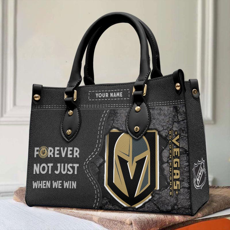 Vegas Golden Knights Not Just When We Win Leather Hand Bag Gift For Women - Image 2