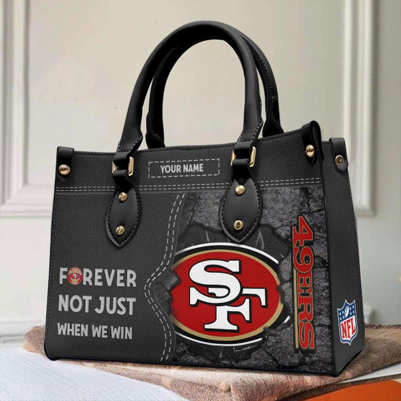 San Francisco 49ers Forever Not Just When We Win Leather Hand Bag - Image 2