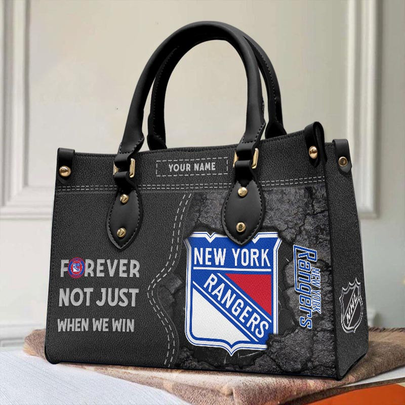 New York Rangers Not Just When We Win Leather Hand Bag Gift For Women - Image 2