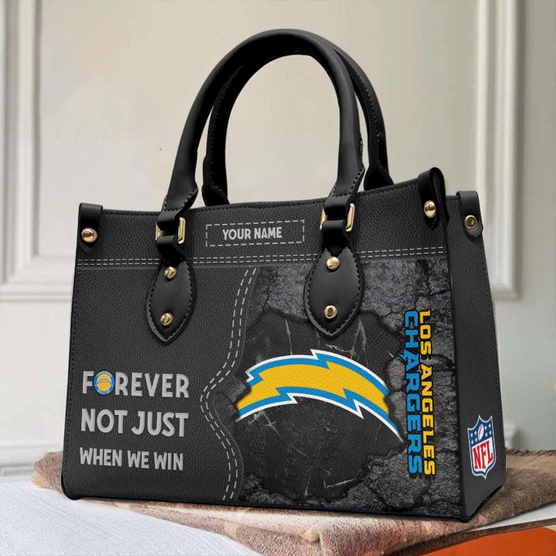 Los Angeles Chargers Forever Not Just When We Win Leather Hand Bag - Image 2