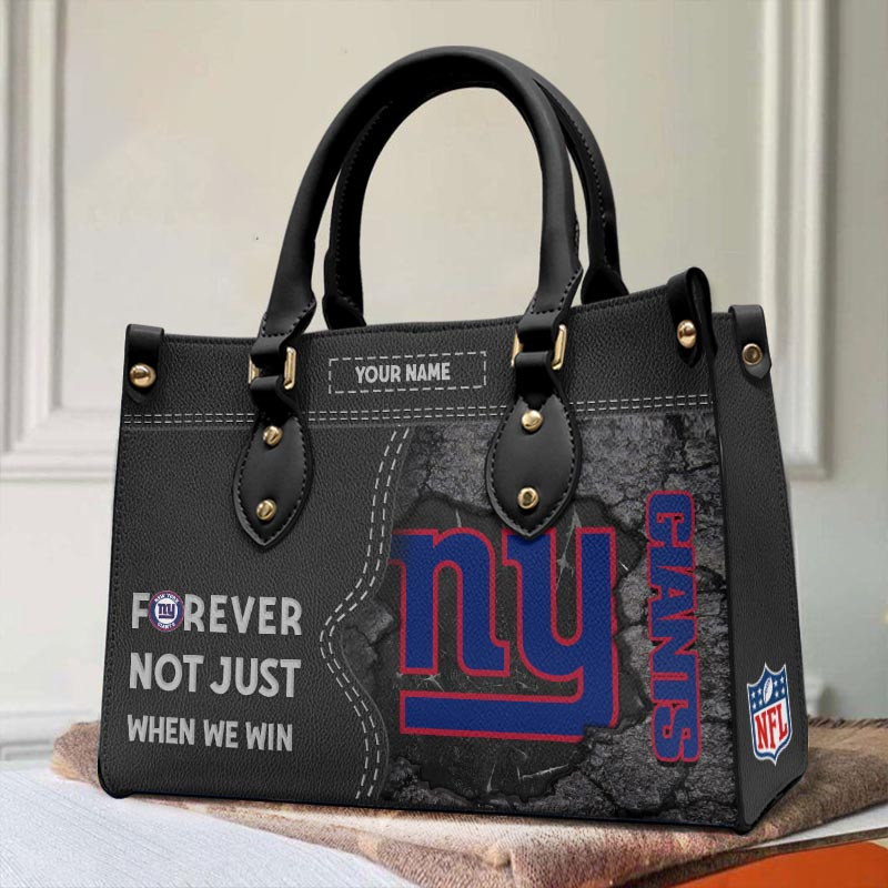 New York Giants Forever Not Just When We Win Leather Hand Bag - Image 2