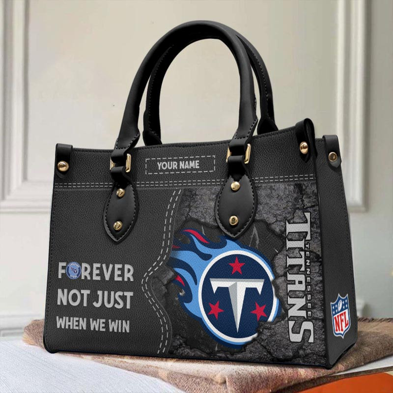 Tennessee Titans Forever Not Just When We Win Leather Hand Bag - Image 2
