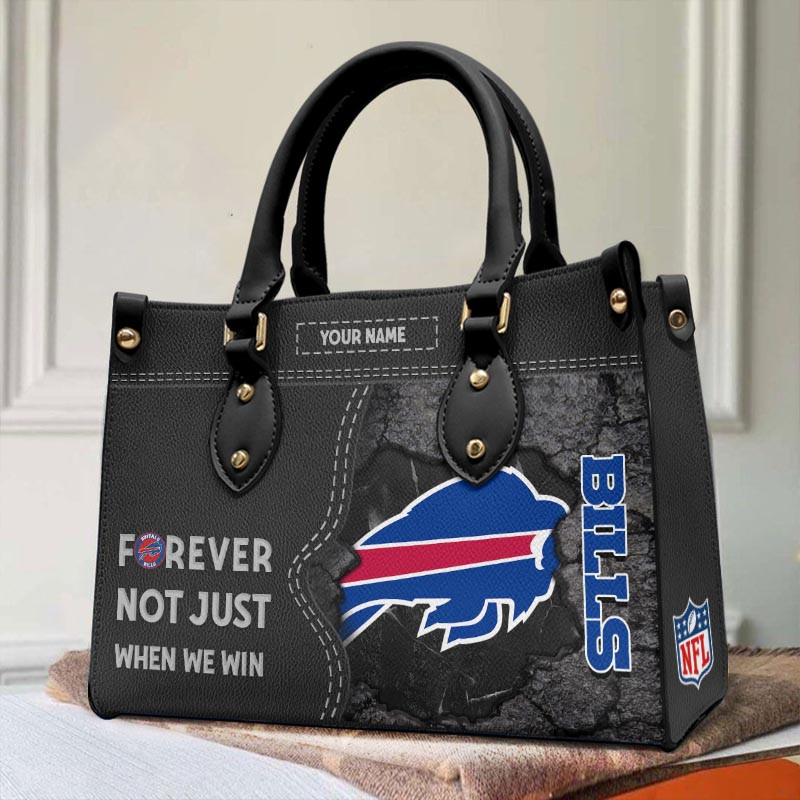 Buffalo Bills Forever Not Just When We Win Leather Hand Bag - Image 2