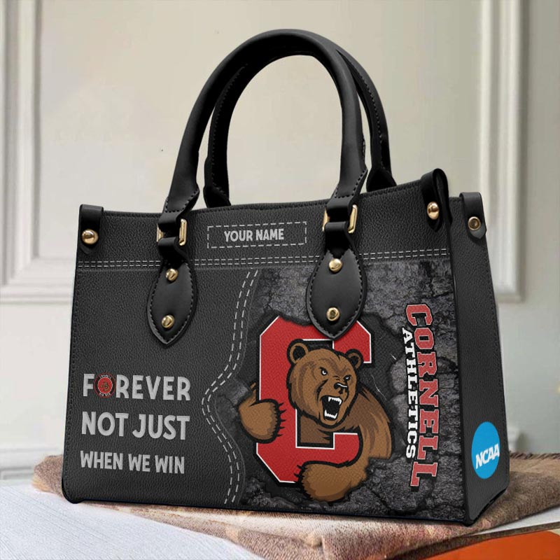 Cornell Big Red Forever Not Just When We Win Leather Hand Bag - Image 2