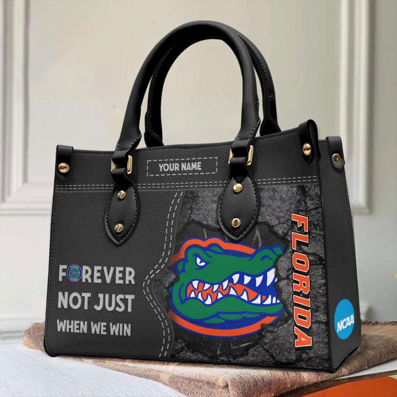 Florida Gators Forever Not Just When We Win Leather Hand Bag - Image 2