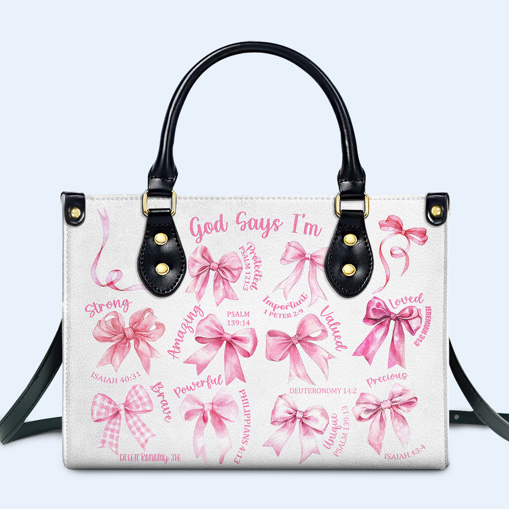God Says I'm Loved And Valued Handbag - Image 2