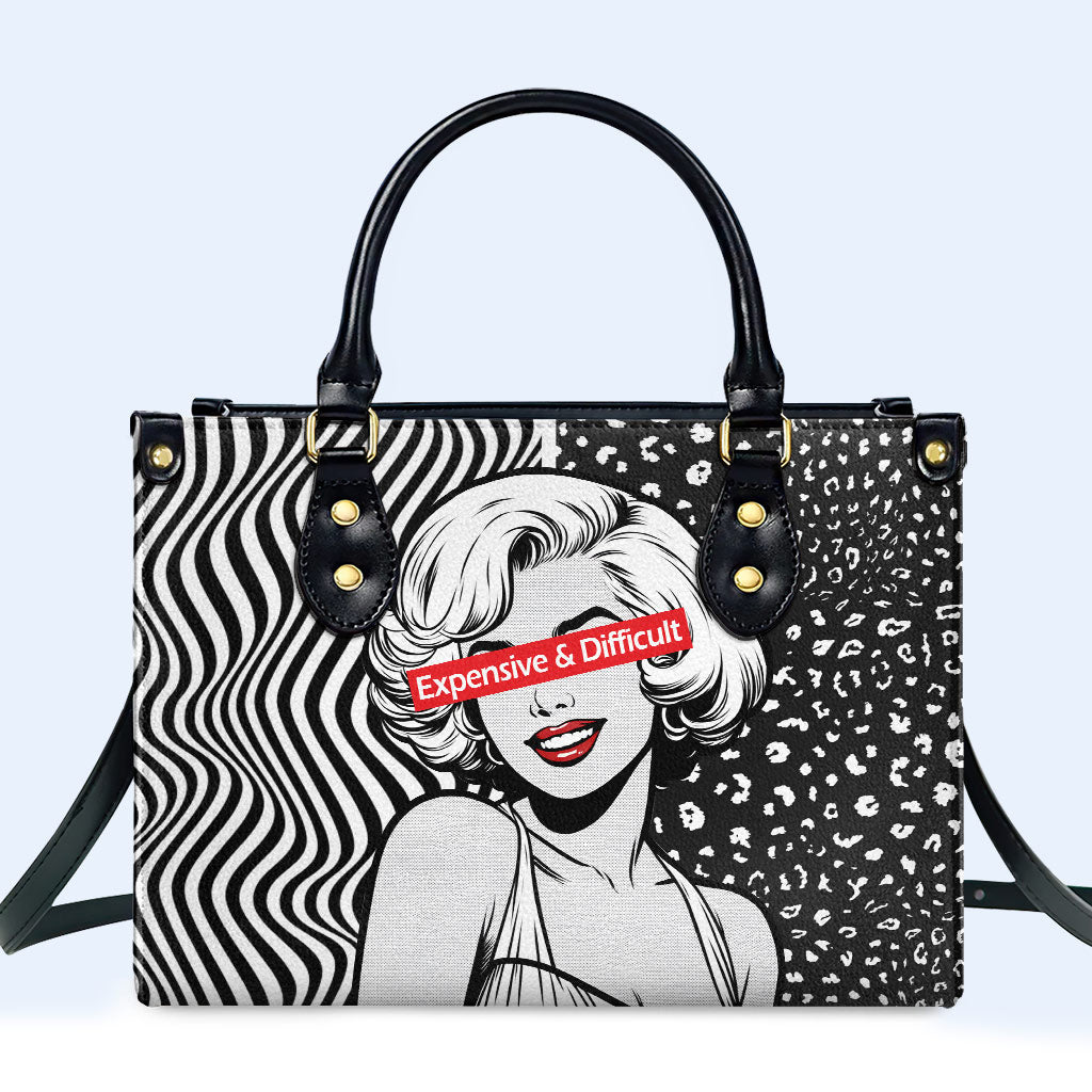 Expensive And Difficult Personalized Custom Leather Handbag - Image 2