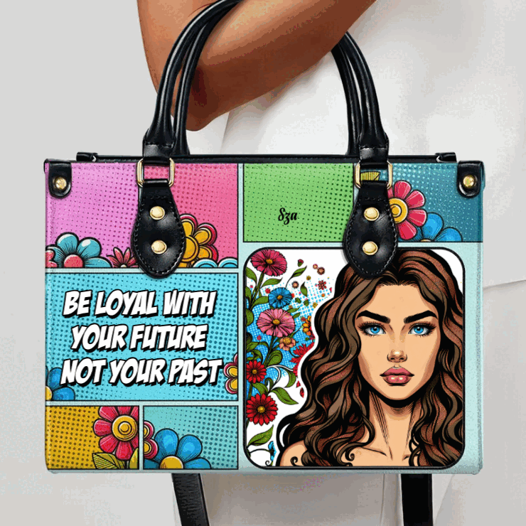 Personalize with Custom Art and Text Your Signature Leather Handbag - Image 2
