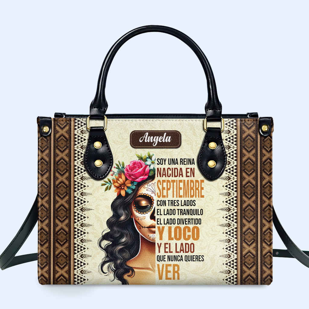 SOY UNA REINA Personalized Custom Leather Handbag - Image 2