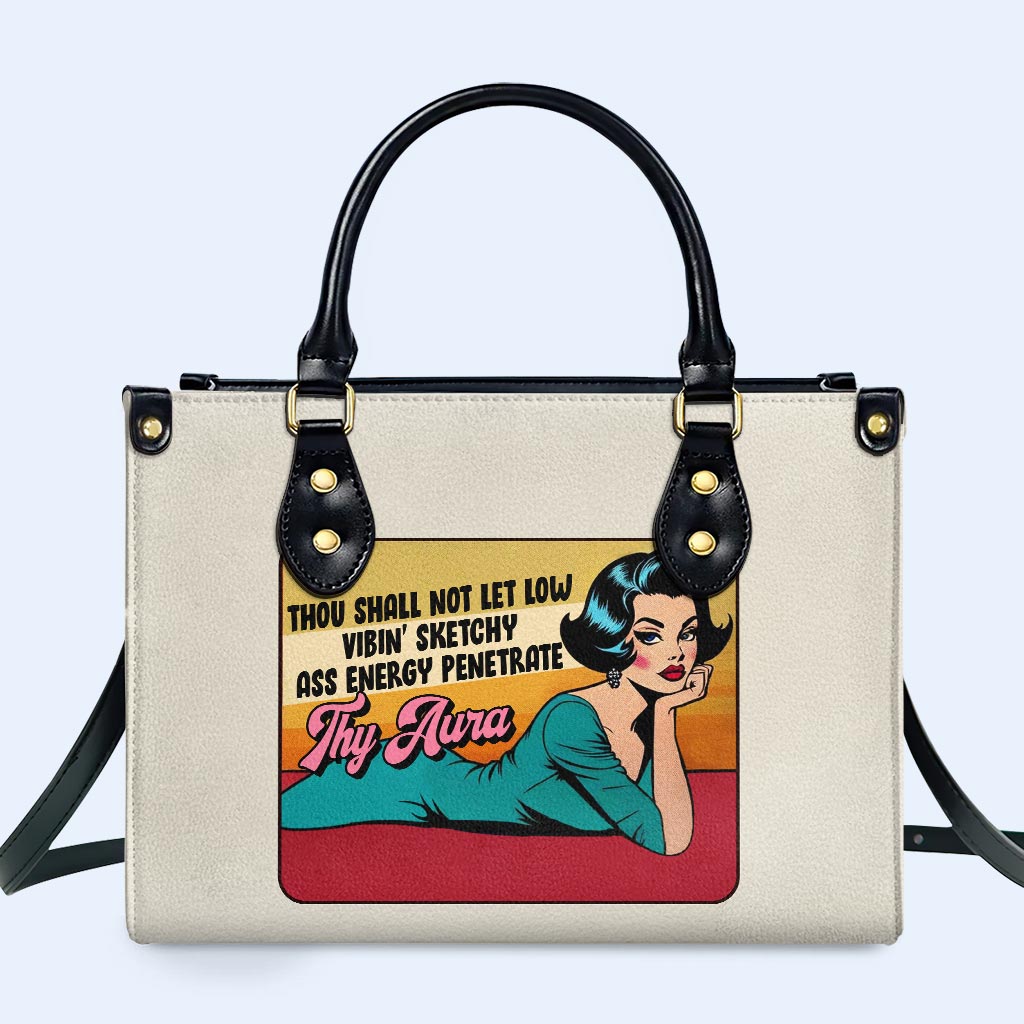 Thy Aura Personalized Custom Leather Handbag - Image 2