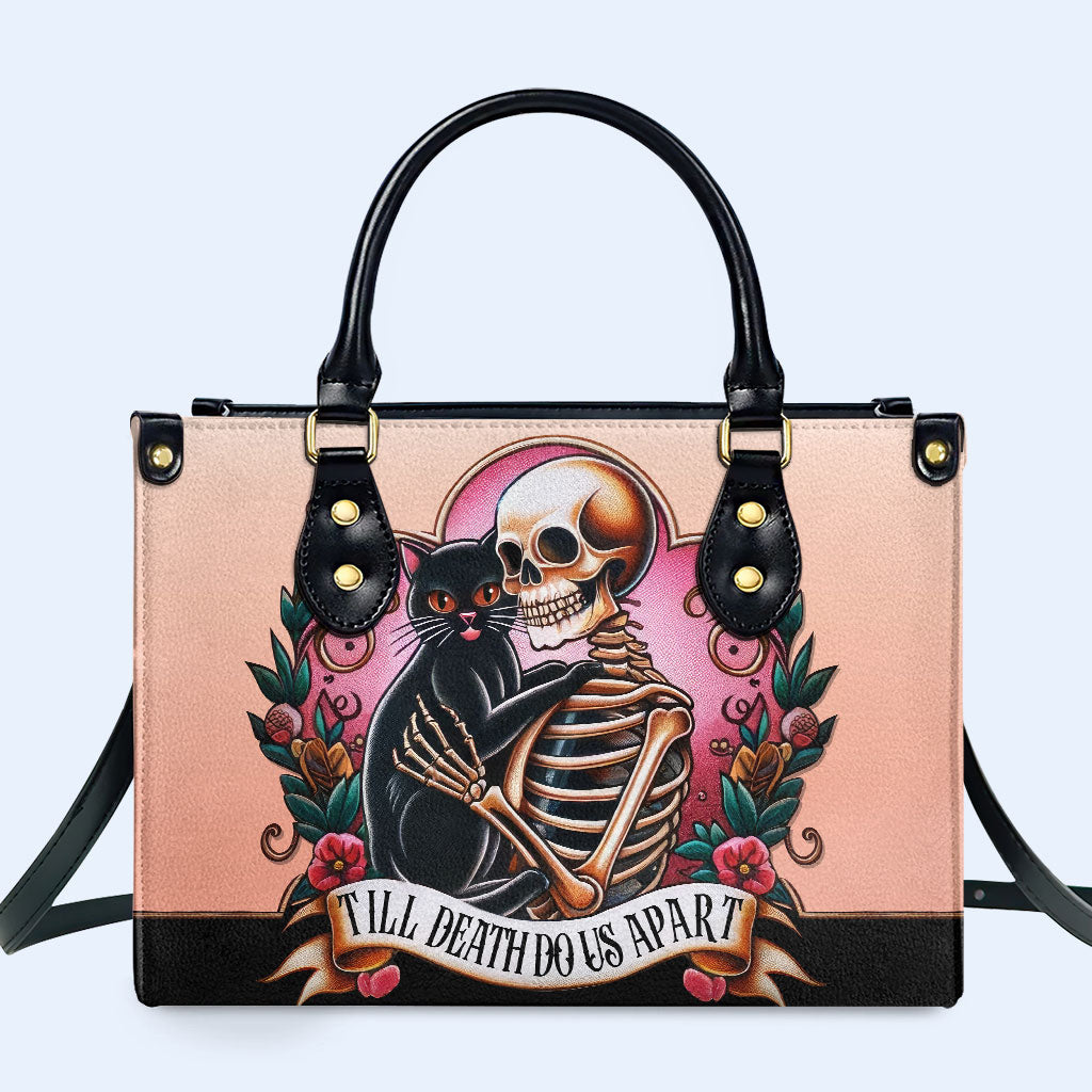 Till Death Do Us Apart Personalized Custom Leather Handbag - Image 2