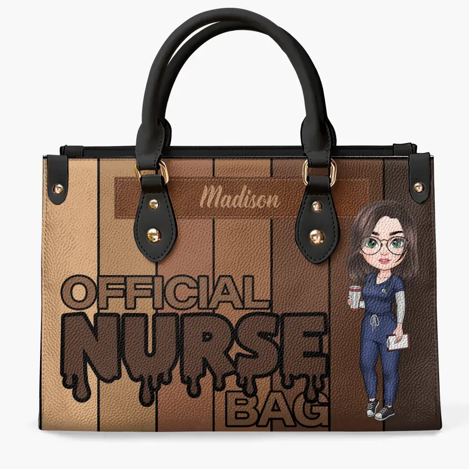 Official Nurse Bag Personalized Custom Leather Bag Nurse's Day Appreciation Gift For Nurse - Image 2