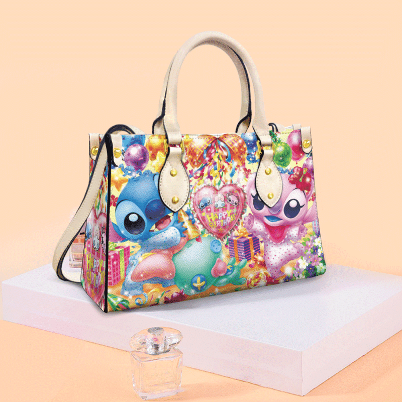 Stitch Leather Bag Handbag Lovely Gift - Image 2