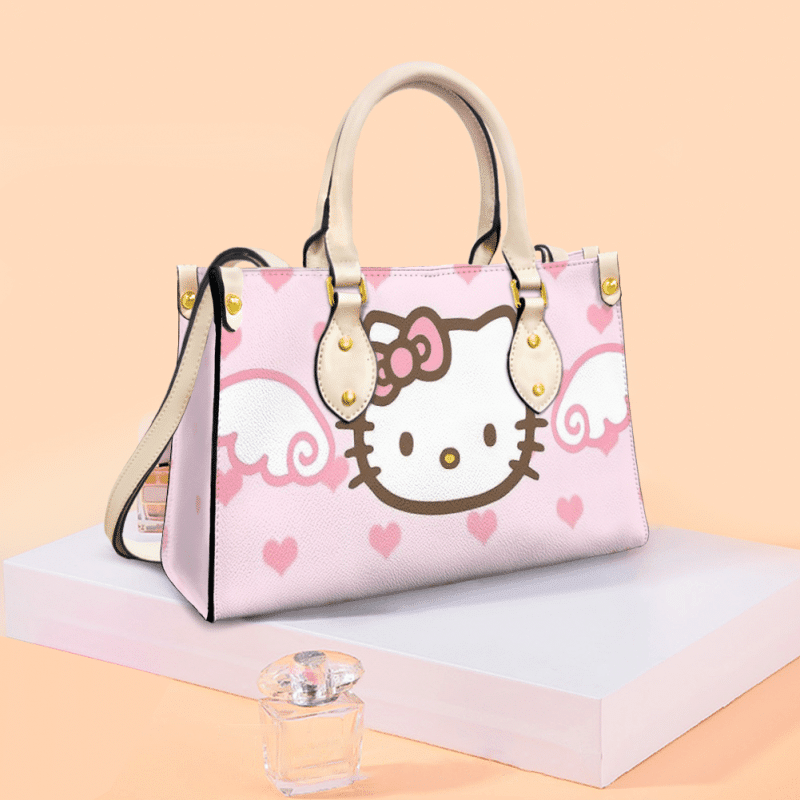 Hello Kitty Angel Pink Leather Bag Handbag - Image 2