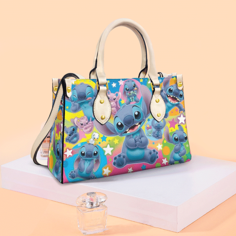 Stitch 3D Print Leather Bag Handbag - Image 2