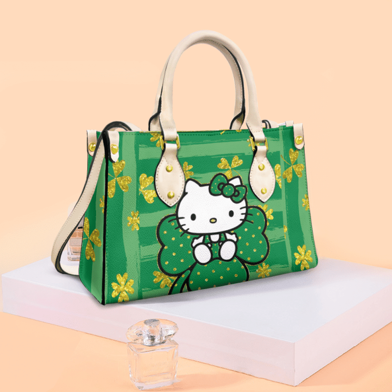 Hello Kitty Happy Patrick's Day Leather Bag Handbag - Image 2