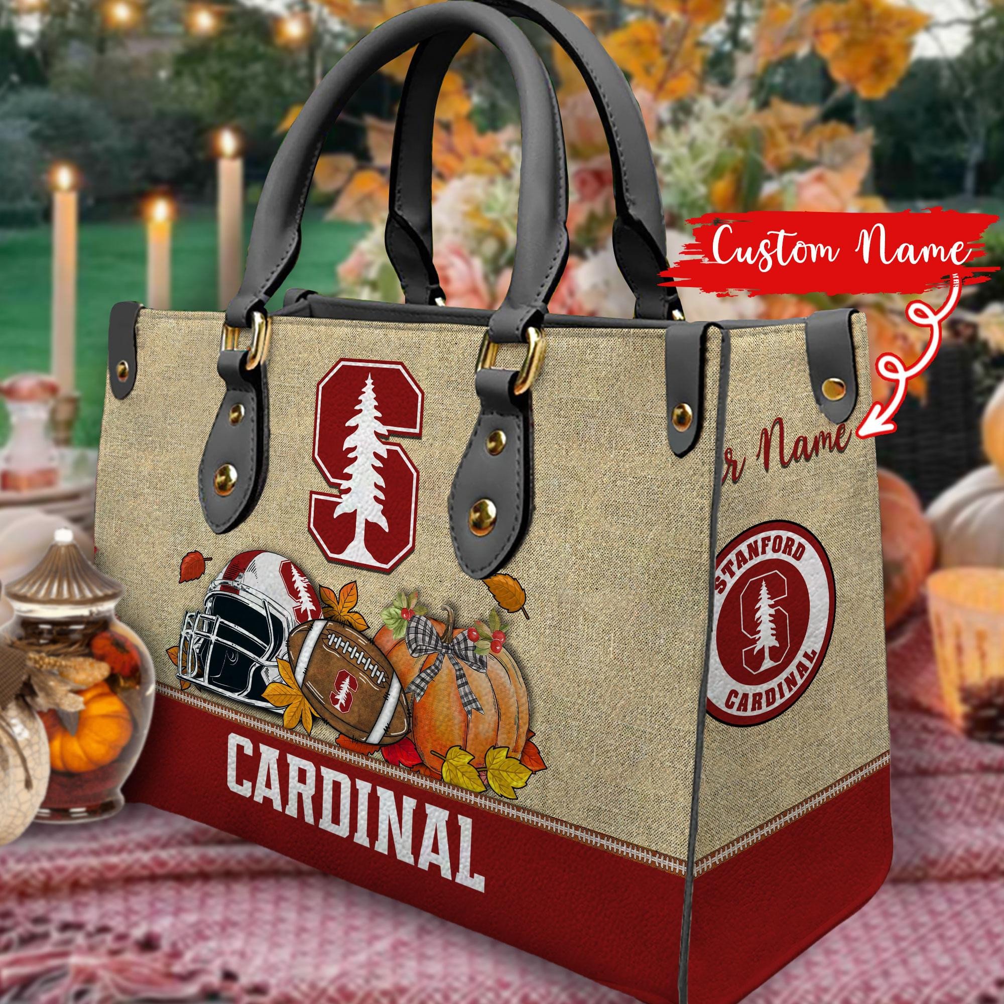 Stanford Cardinal Autumn Women Leather Hand Bag - Image 2