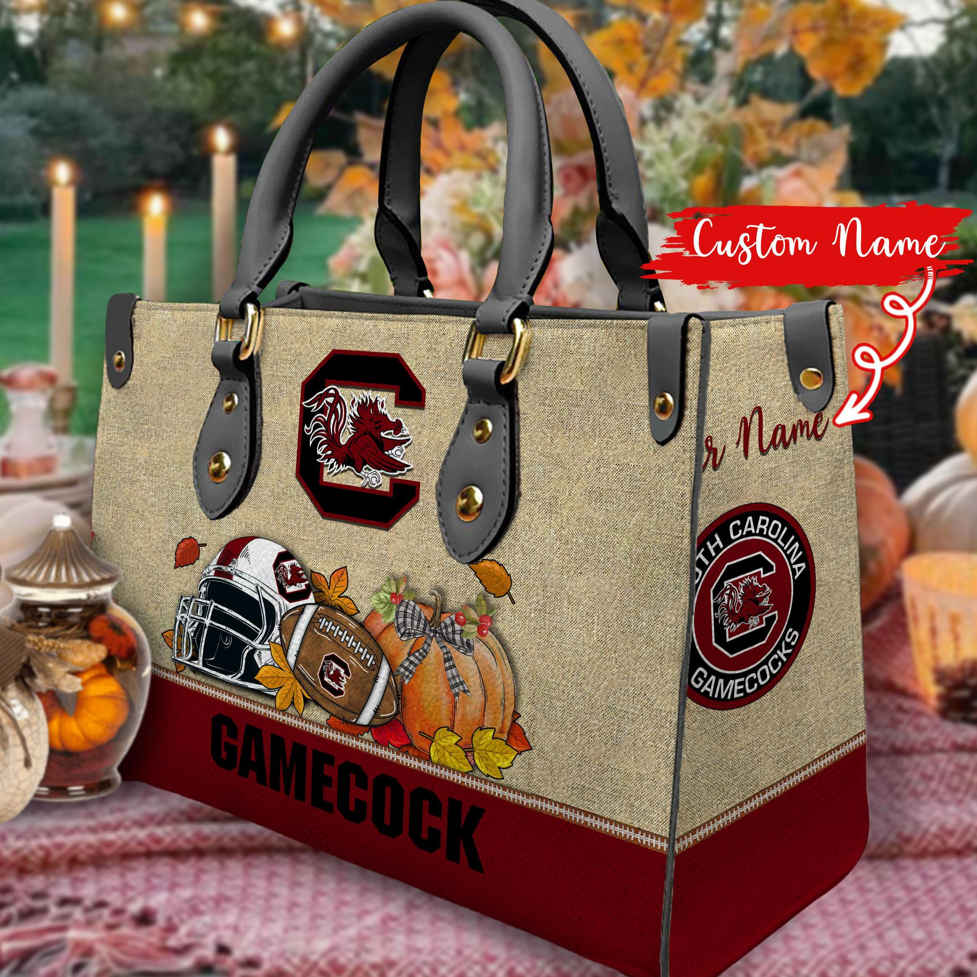 South Carolina Gamecocks Autumn Women Leather Hand Bag - Image 2