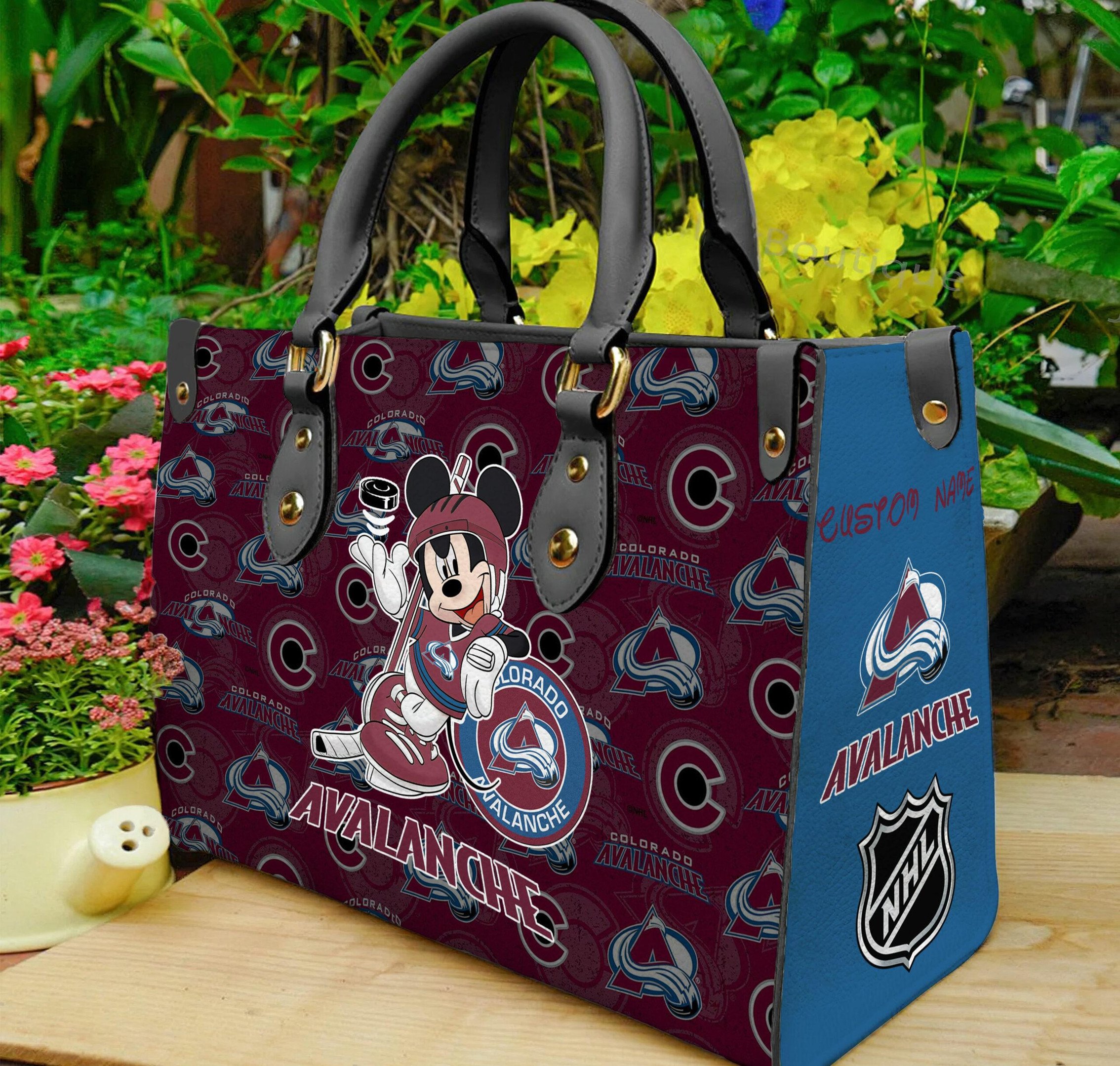 Colorado Avalanche Mickey Women Leather Hand Bag - Image 2