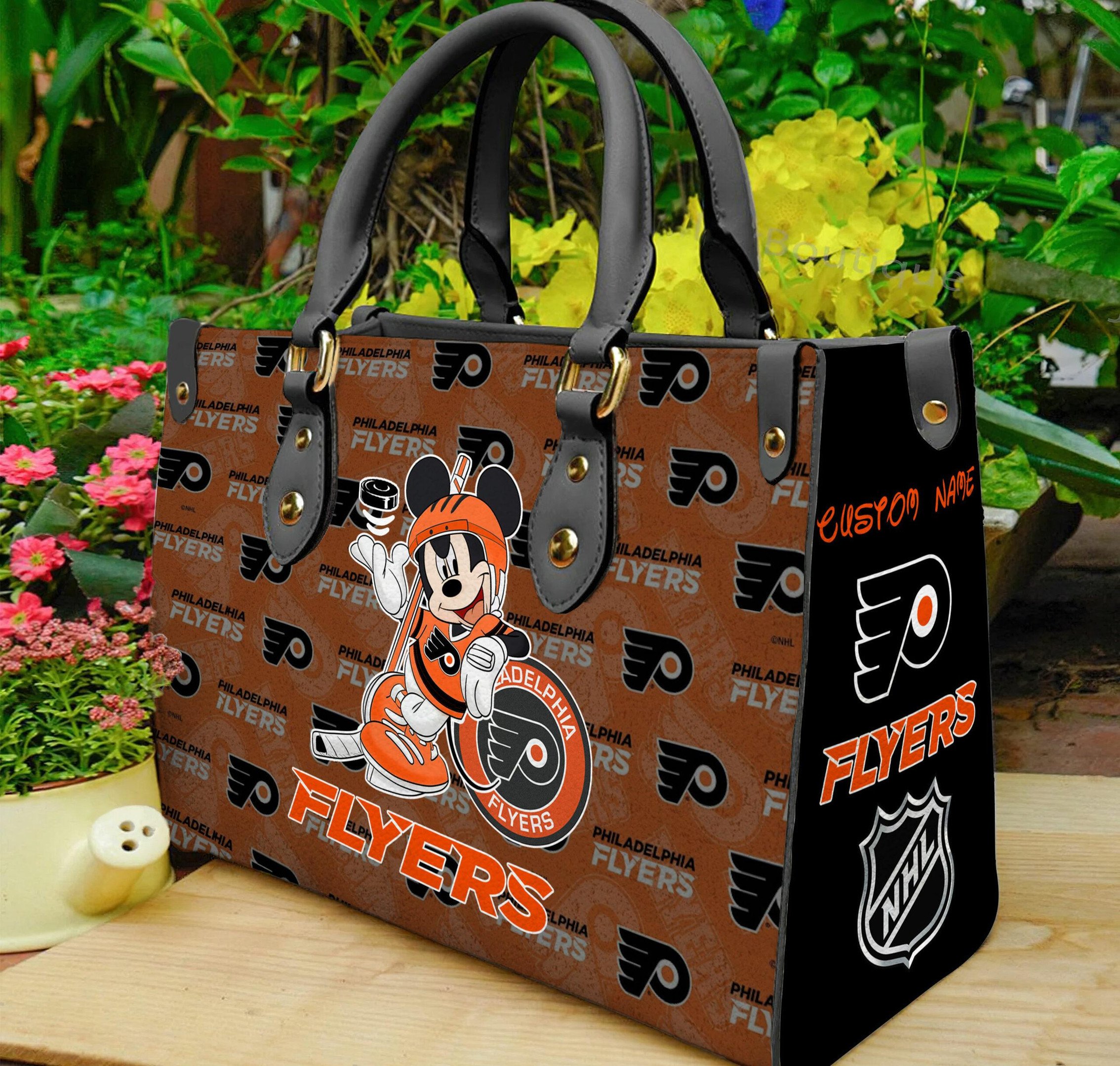 Philadelphia Flyers Mickey Women Leather Hand Bag - Image 2