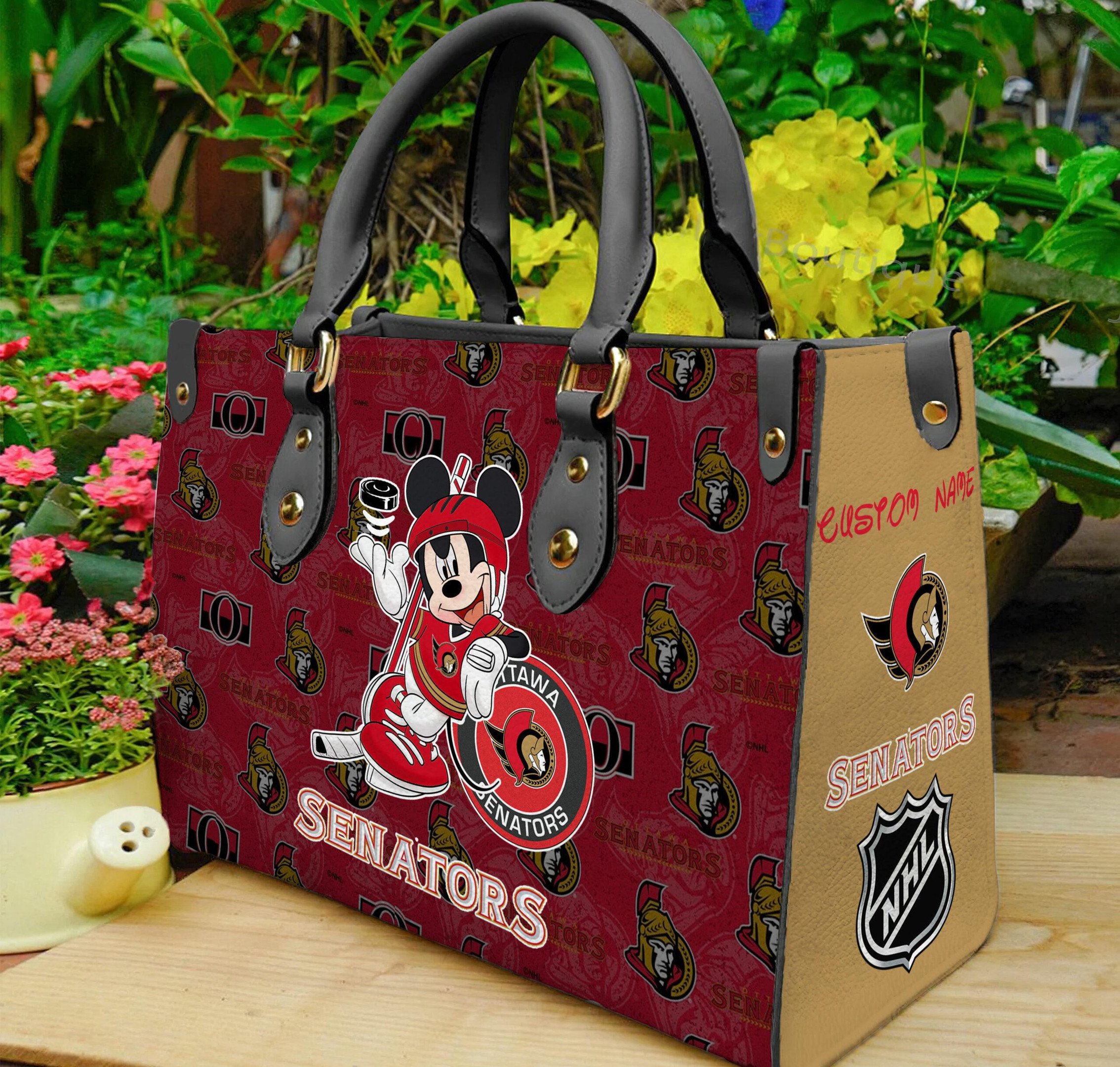 Ottawa Senators Mickey Women Leather Hand Bag - Image 2