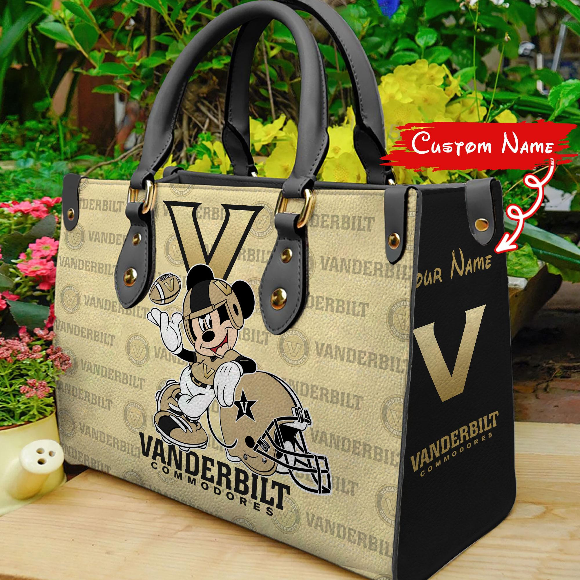 Vanderbilt Commodores Mickey Women Leather Hand Bag - Image 2
