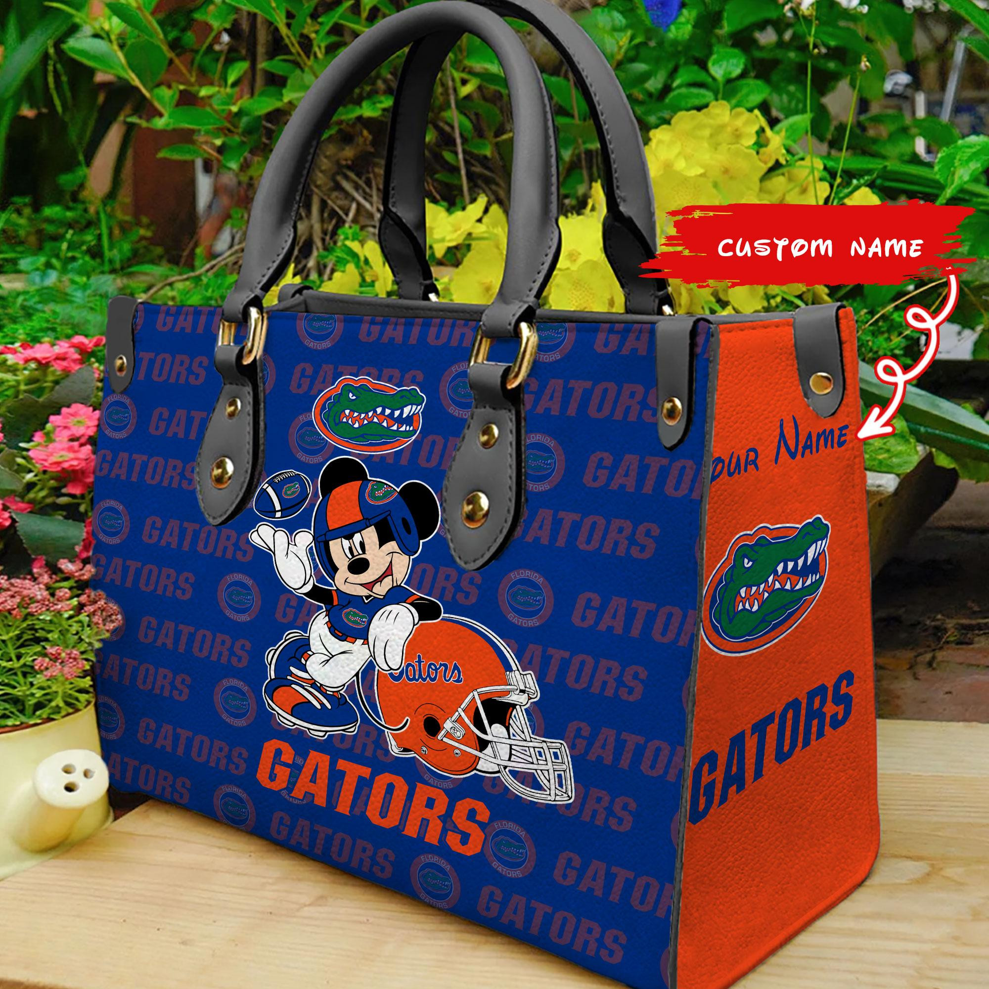Florida Gators Mickey Women Leather Hand Bag - Image 2