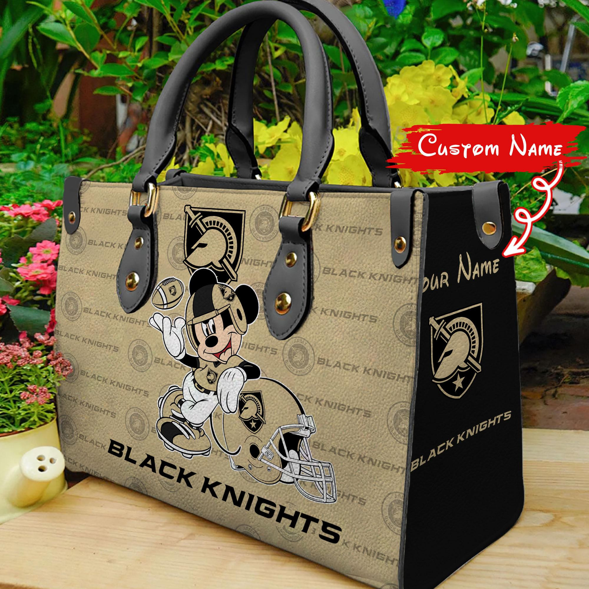 Army Black Knights Mickey Women Leather Hand Bag - Image 2